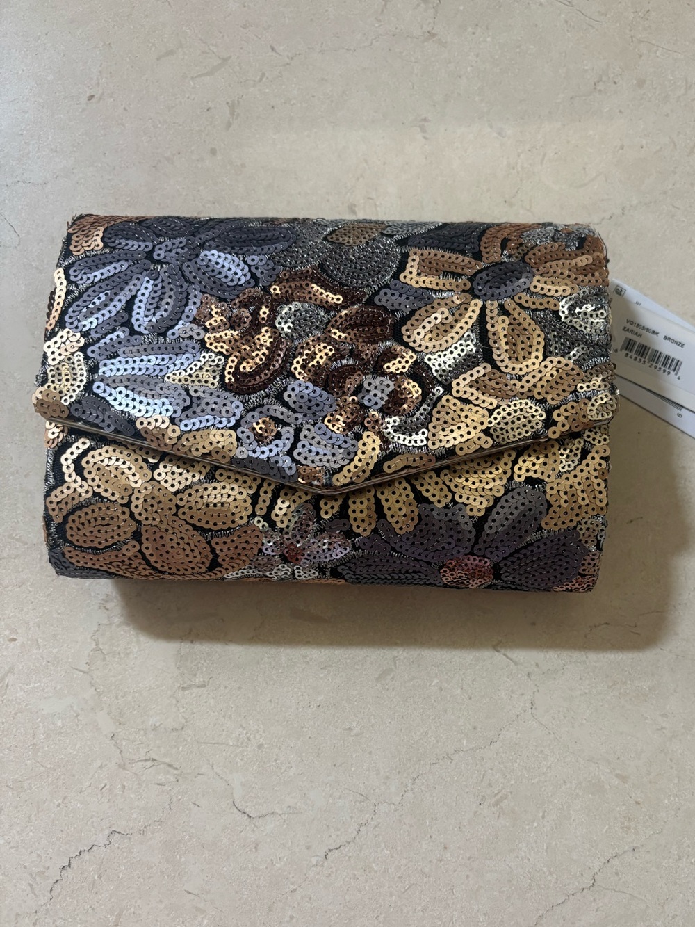 Vintage 90/00’s Jessica McClintock Sequin Floral Clutch